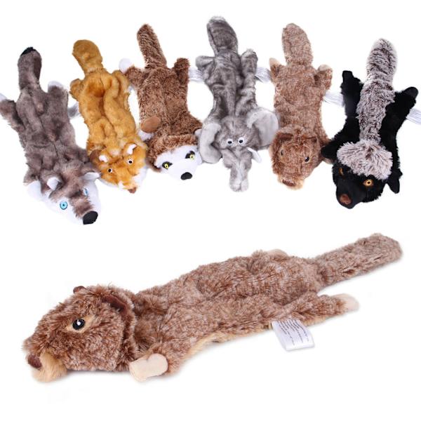 Hundleksaker utan fyllning, 8-pack hundleksaker med prassel