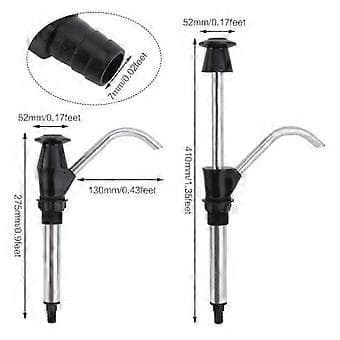 Manuell vattenpump för utomhusgrill, vit, 275 mm, vit