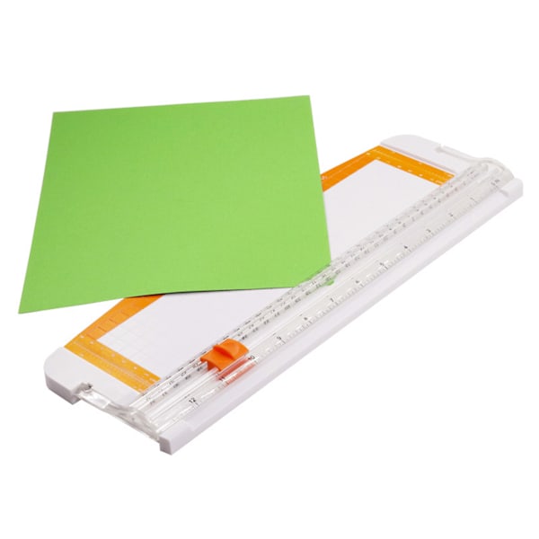 Liten Papperskärare A4 Noggrann Skärning 12,6 tum Linjal Design Flerfunktions Pappers Trimmer för Kontor Skola Hem