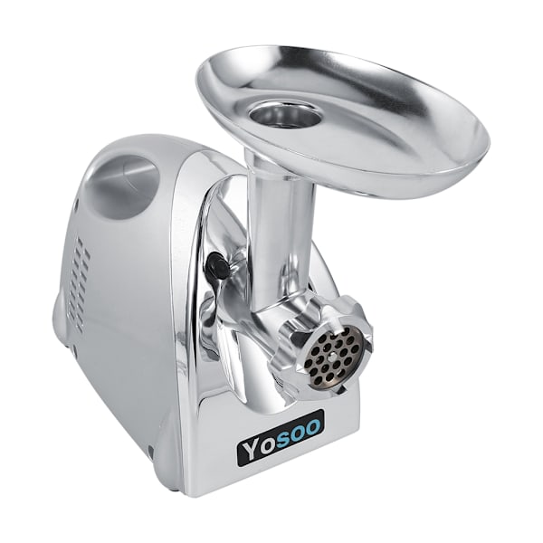 800W Kotitalouskäyttöön Sopiva Sähköinen Lihanmylly Maissipussi Teräksinen Mincer Maker 3 Terällä Hopea