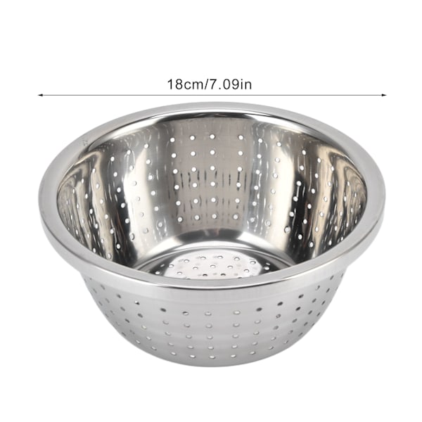 Effektiv Vattenavlägsning, Mikroporös Durkslag i Rostfritt Stål För Snabb Dränering, Stor Kapacitet Köksdurkslag (18cm)