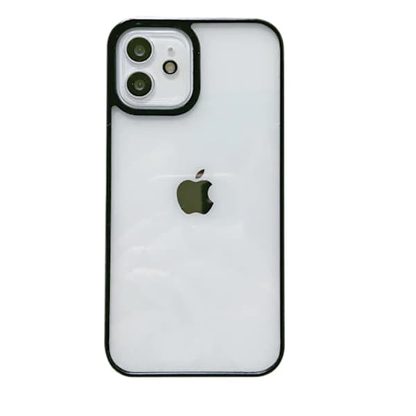iPhone-puskurikotelo - Läpinäkyvä, musta väri iPhone 11:lle