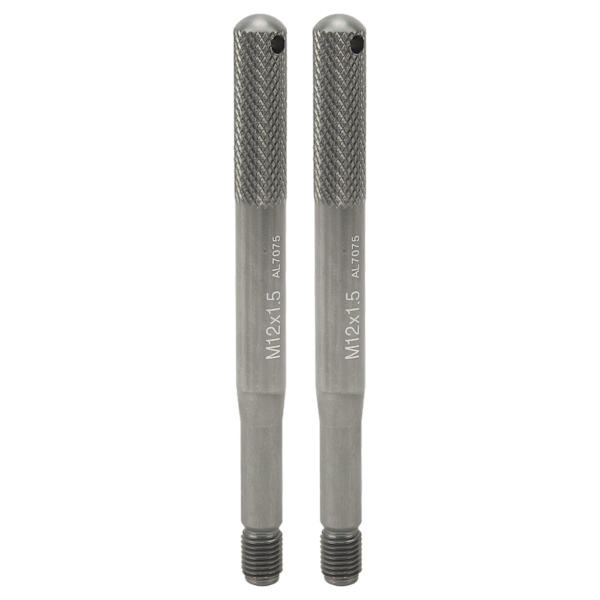 1 Par Hjulinställnings Stift Hög Hårdhet Slitstarkt Rostfritt Fälg Stift Pilot Stift för Bil M12x1.5