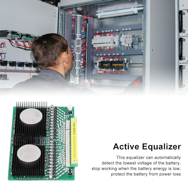 Aktiv Balancer Lithium Batteri Aktiv Udligner 4‑24S Batteri Balancebræt 8A