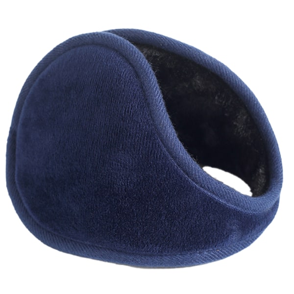 Vinterhörselkåpor för män och kvinnor - Vikbara öronvärmare i fleece Dark blue