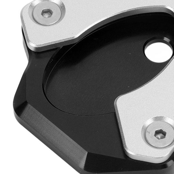 Motorcykel Støttefod Forlænget Plade Aluminium Legering Udskiftning til Z650 Z900 2017‑2019 Sort