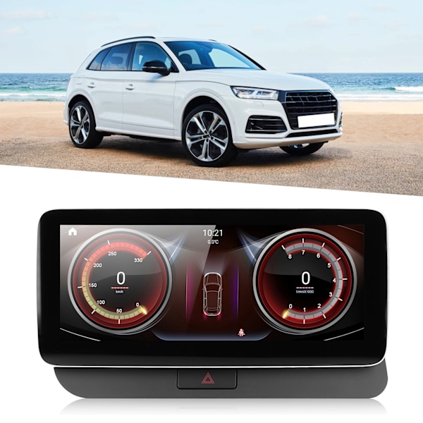 10.25 tum GPS Navigator HD Pekskärm 4+64GB för Android 10.0 Passar för Q5 SQ5 2009-2019 LHD (Lägre version)