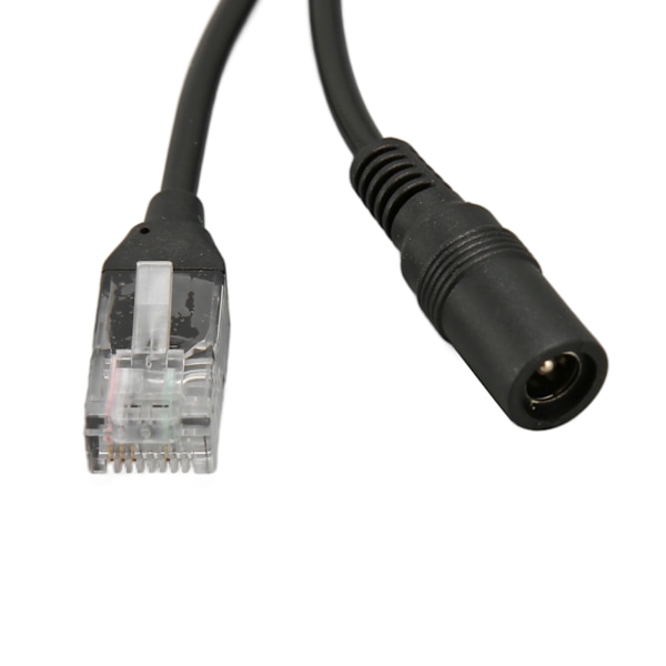 12V POE Splitter Adapter Stabil, Enkel å Installere, Plug and Play, Vanntett POE Splitter Adapter Hunn til Hunn for IP Kamera Svart