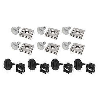 20 st Bil Undertray Motor Under Cover Fästning Metall Clips Shield Trim Panel Skruv Kit för A4 A6