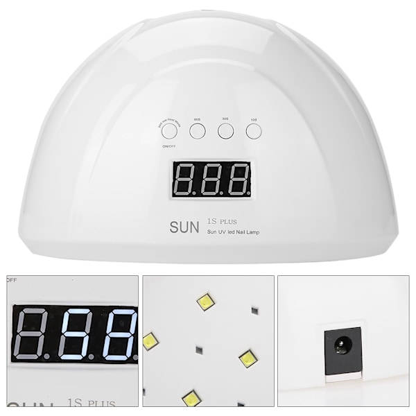 84W Professionell Manikyrlampa för Gellack, Två Händer (EU-kontakt 100-240V)