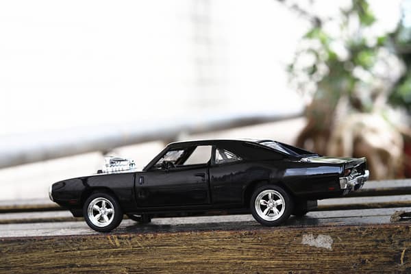 Skala model 1:32 Mustang GT 1967 Sort GT500 Skala model