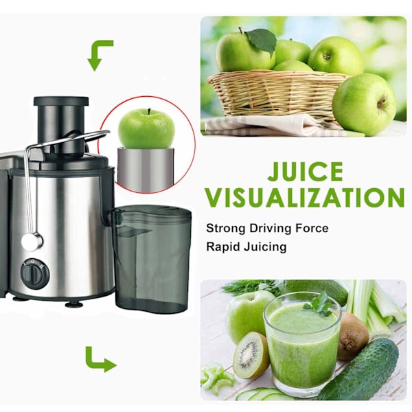 1000W Professionell Blender - Säker Hackning, Malning, 2 Hastigheter - För Puré, Is, Smoothies, Frukt, Grönsaker - AU-kontakt 220V