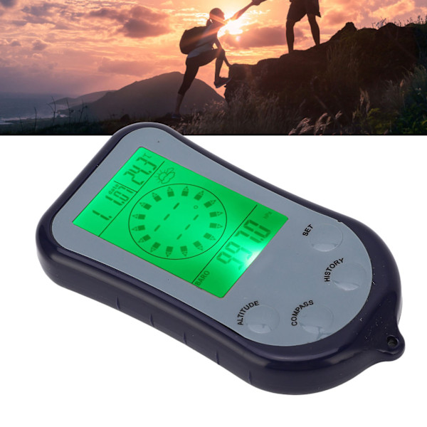 Höjdmätare Digital Multifunktionell Barometer Utomhus Kompass Elektronisk Termometer Testare