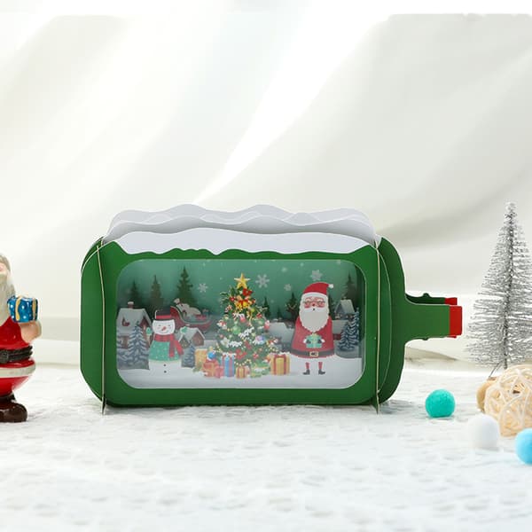 3D-julkort Kreativa julklappar Julgranskort, presenter för julevenemang