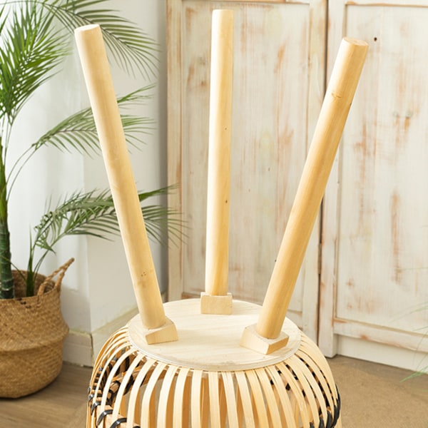 Vävd Blomkruka Faux Rattan Planter Hög Vardagsrum Golvhyllor