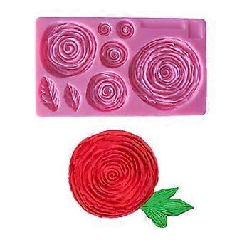 Silikone Chokoladeforme Fondantforme Roseformet Silikonemateriale Husholdningsbageform DIY Kagedekorationsgadgets