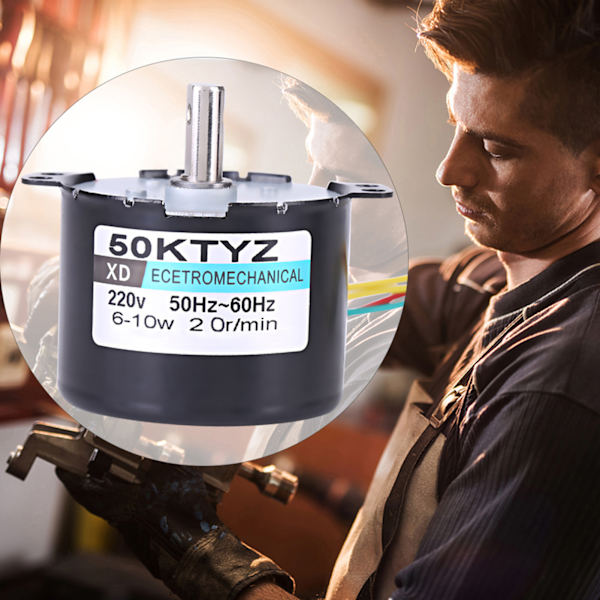 AC220V 10W 0.5A Permanentmagnet Synkronmotor CW/CCW 20r/min