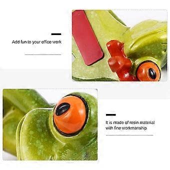 Resin Craft 3D Dyrefigur Miniature Statue Kontorbord Computer Dekoration