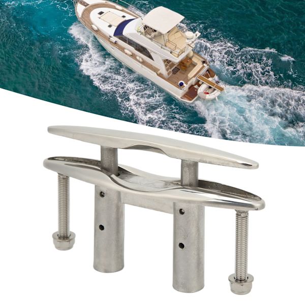 6 tum Pull Up Båtklämma 316 Rostfritt Stål Tungt Marin Dock Klämma med Lås Mutter för Yacht