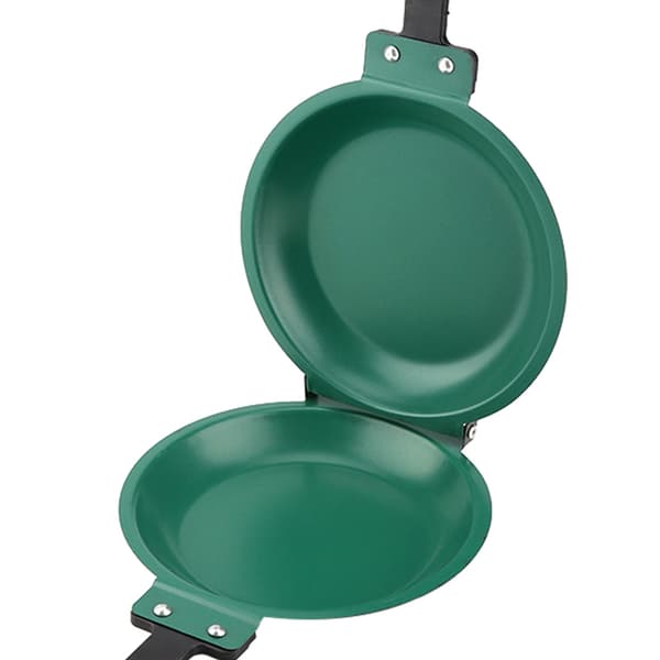 Non-stick Pannekakebakeform med Multifunksjonell Kokekarfunksjonalitet, Grillplate Omelettpanne med Dobbeltsidig Flippdesign, Rustfritt Stål
