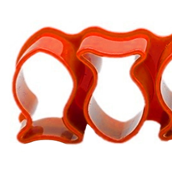 Guldfisk Kex Form Mini Plast Återanvändbar för Bakning Kakor Liten Fiskformad Orange