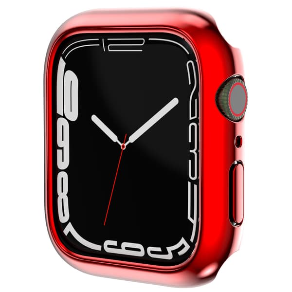 Slimmad passform designad för Apple Watch Series 7 (45mm), Metallic Red