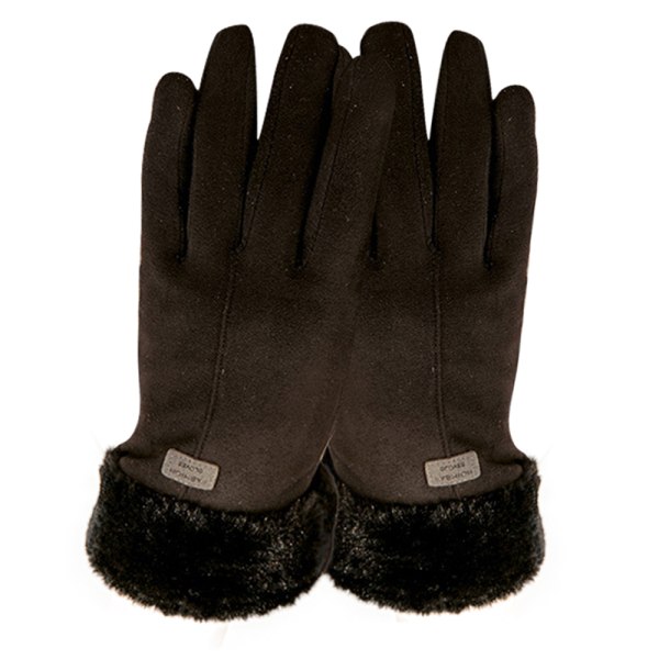 Vintervarma handskar Pekskärmsmode vindtäta handskar för flickor black