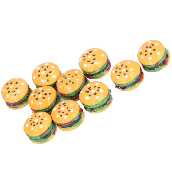 Miniature Madspil Burger Model Børns Hamburger Legetøj 1/12 Dukkehust Tilbehør til Børn 3 År+