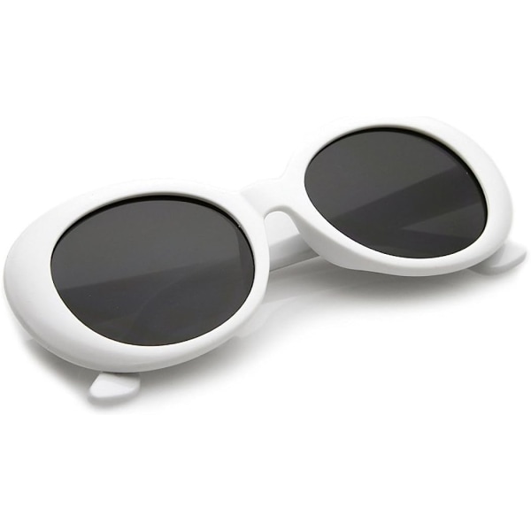 Kvinders runde retro ovale solbriller Farve Tint Linser Clout