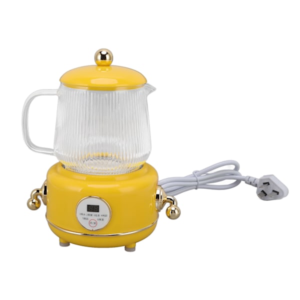 600ml Elektrisk Värmepanna 50Hz Exakt Matlagning Glas Elektrisk Tekanna för Studentrum Hem Camping Resor