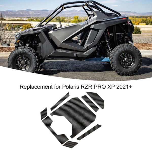 Senterkonsoll Oppbevaringsboks Deksel Trim Karbonfiber Materiale Erstatning for Polaris RZR PRO XP 2021+