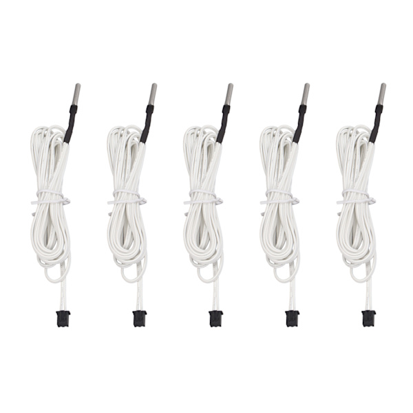 5 st Thermistortrådar, exakta, högtemperaturbeständiga, rostfritt stål, 100K Thermistor Temperatursensor, 2m/78.7in
