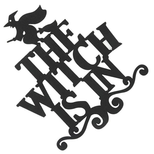 5 stk Halloween Hængende Dørdekorationer Vægskilte THE WITCH IS IN til Fest Hjem