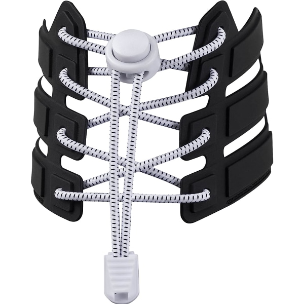 JHB elastiske snørebånd uden bindebånd (hver/48 tommer, 1 par) stræk
