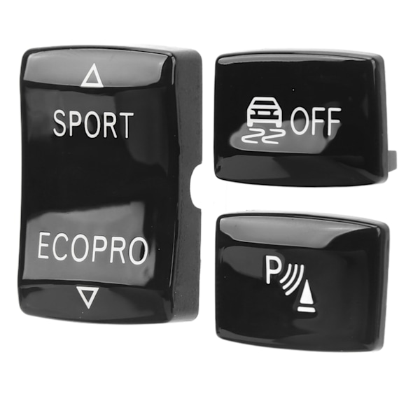 3-delt girknappsett 6131 9252 912‑1 ESP Antislippbryter Sportknapp Radarsensor Nøkkelutskifting for F20 F21 F22 F23 Svart