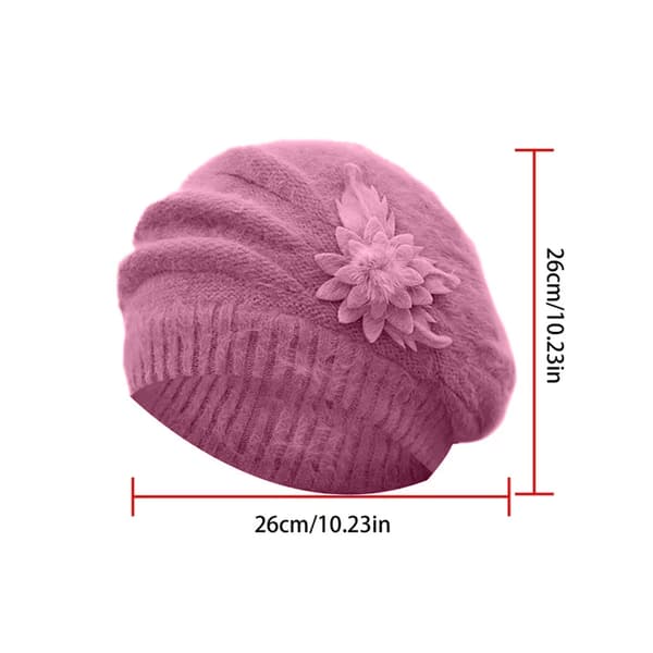 Vintermössor för kvinnor Beanies för män Mode Blomma Stickad Virkad Beanie Mössa Varm Vintermössa Basker