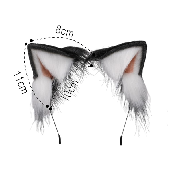 Animal Ears Cute Plush Cat Ears Hair Clip Headdress Halloween Co