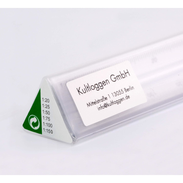 Aluminium Linjaler Skala Triangulär Linjal Triangulär Skala 1:20, 1:25, 1:50, 1:75, 1:100, 1:150, 30cm Lång Triangulär Skala