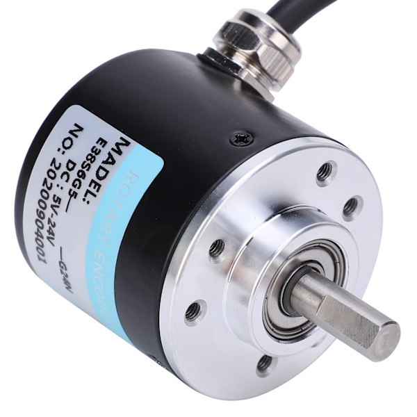 Encoder 5‑24V DC AB 2-Fase Inkremental Rotations Solid Shaft Encoder til Kontorautomatisering Engineering1024B