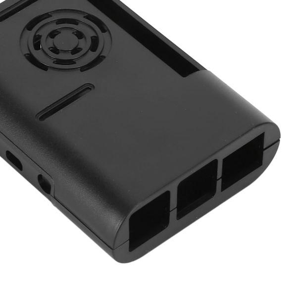 Kabinett ABS Varmeavledning Beskyttende Skall Kjøledeler for Raspberry Pi 4 Modell B Svart