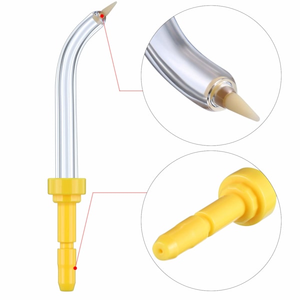 Tandvattenflosser för allmänt bruk, Pik Pocket-spetsersättning, kompatibel med Waterpik-modeller, mjuk silikonspetsmunstycke för orala irrigatorer, 360°