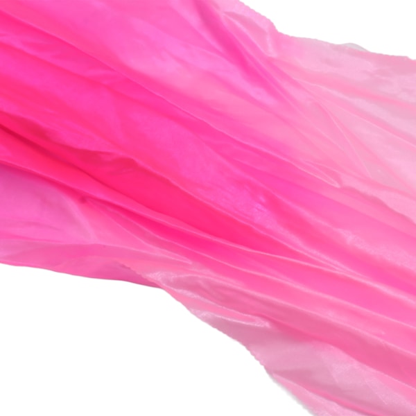 1 Par Lång Dansfläkt Mjuk Vacker Klassisk Dansfläkt för Magdans Uppträdande Inlärning 1,5m Rosa och Rosröd