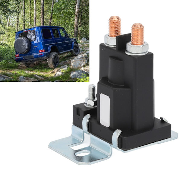200A Starter Relæ Solenoid ABS Messing Terminal Post Type Starter Solenoid til Plæneklippere Gaffeltrucks 12V