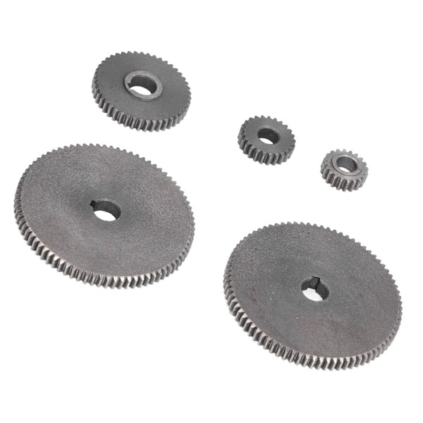 5 stk Dreiebenk Gear Metall Mini T80 T45 T25 T20 Tilbehør Erstatningssett for Kapping