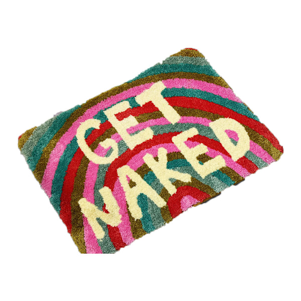 Badrumsmatta halkfri, superabsorberande \"Get Naked\" badrumsmatta, maskintvättbar för badkar, dusch, sovrum, 50*80CM