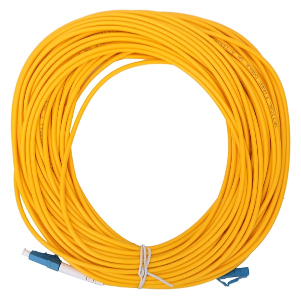 20m LC/UPC til LC/UPC Single Mode 3mm Fiberoptisk Patchkabel