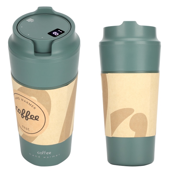 Bärbar Handvärmare Kaffeformad Flaska 20000mAh Mobil Powerbank 2s Snabb Uppvärmning USB-Laddning