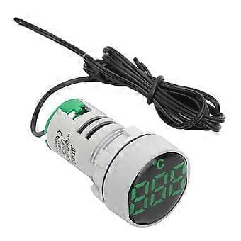 AC 50~380V Temperaturindikator Lys LED Digital Termometer -20~199 (Grøn)