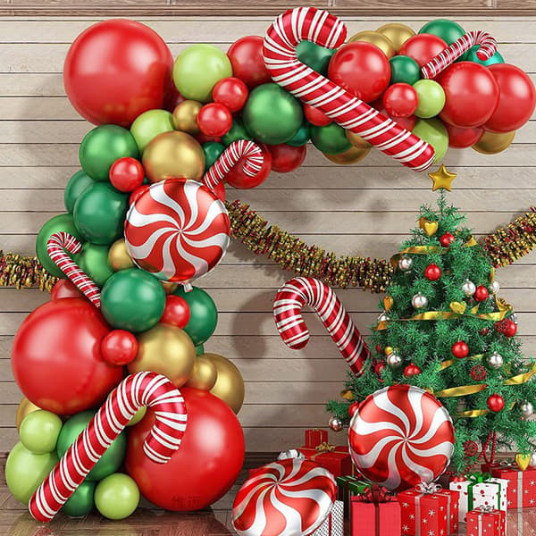 Juleballoner, Julemandsballoner til juleballonguirlande, julepynt til julefest
