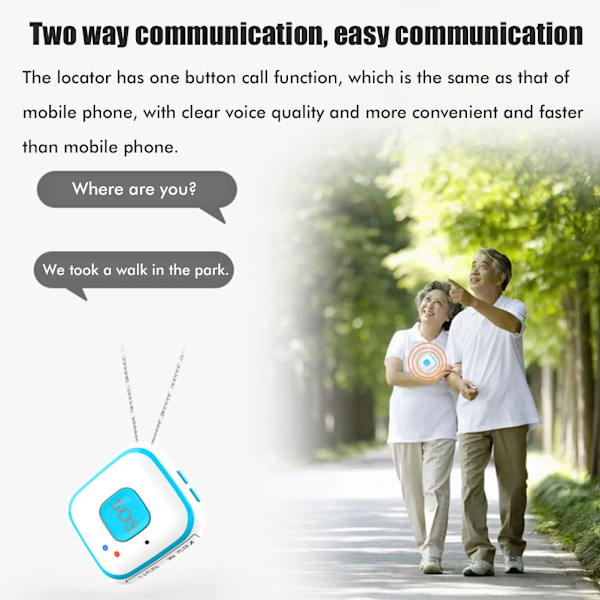 Sporing Enhet Smart GPS Anti-Tapte Lokator Redningshengere for Gaffer Barn